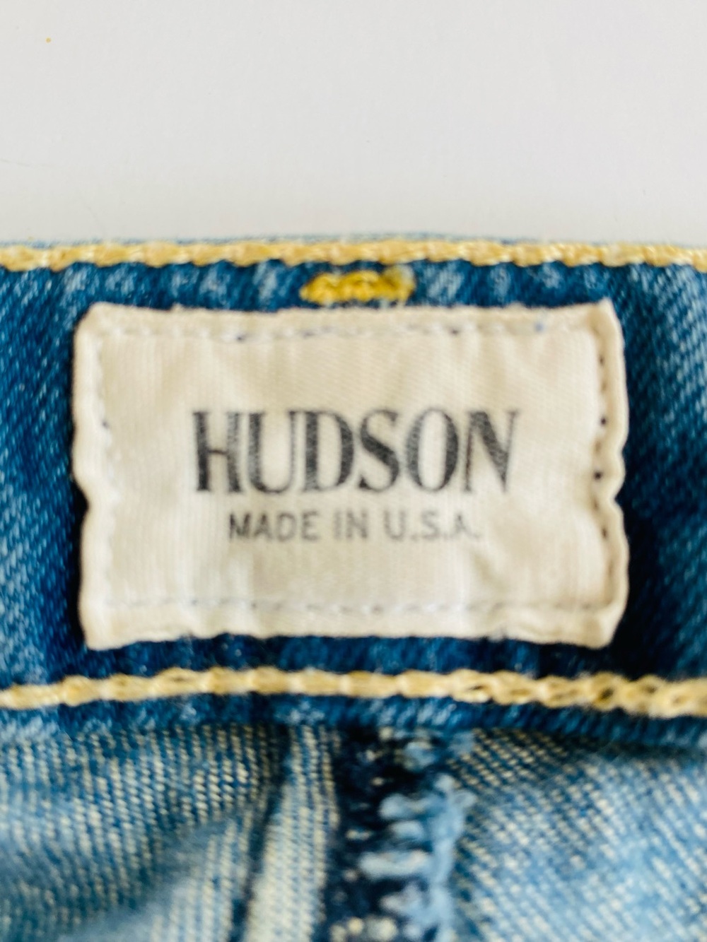 Hudson Bacara Crop Straight Cuffed Distressed Jeans 27 Made USA - Picture 2 of 16